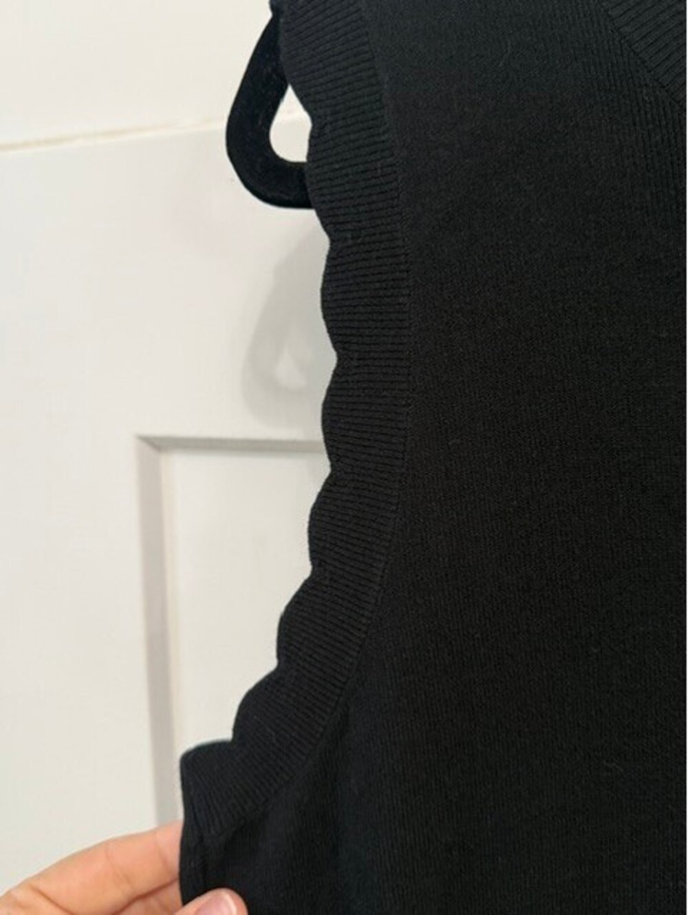 NWOT Kate Spade black multicolor pleated sweater striped midi dress size Large - Picture 5 of 5